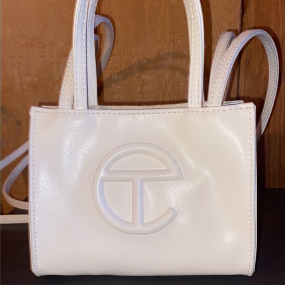 White small authentic telfar bag
